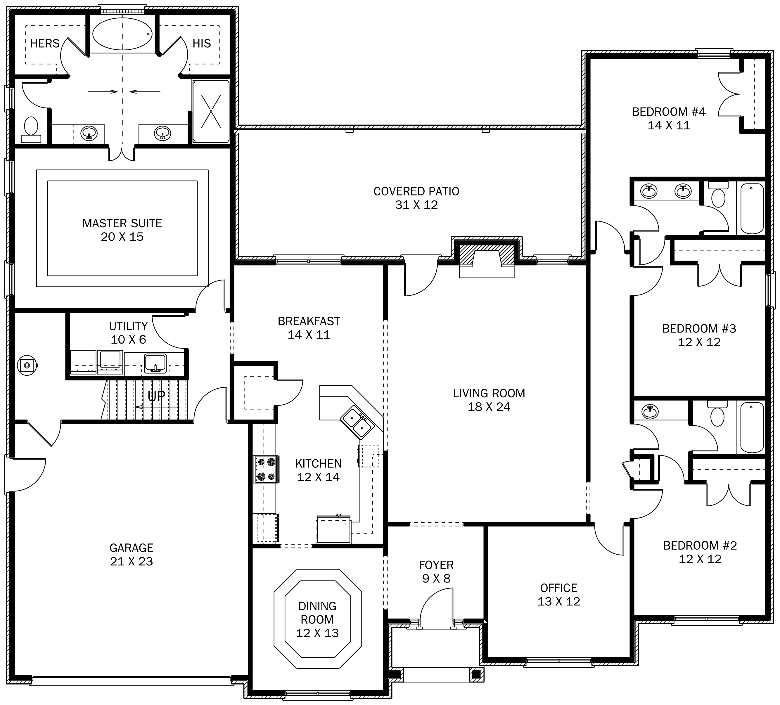 Hill Construction Floor Plan.